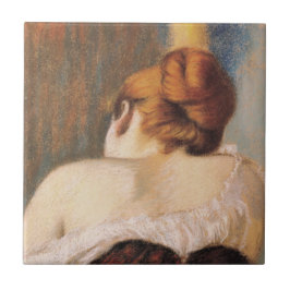 コルセットの女性（Federico Zandomenegi著） タイル