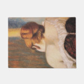 コルセットの女性（Federico Zandomenegi著） ドアマット (正面)