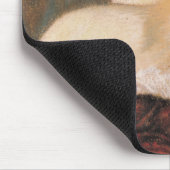 コルセットの女性（Federico Zandomenegi著） マウスパッド (コーナー)