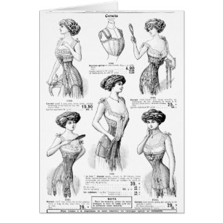 コルセットの広告のパリの冬1909-1910年