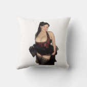 コルセットの洋服（両面） クッション (裏面)