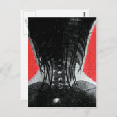 コルセットはがきの女性のX線写真 ポストカード (正面/裏面)