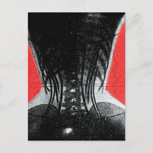 コルセットはがきの女性のX線写真 ポストカード (正面)