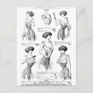 コルセットアドパリウィンター1909-1910 ポストカード