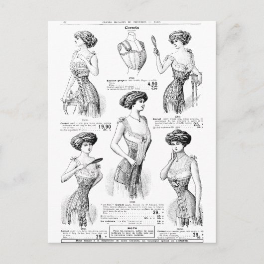 コルセットアドパリウィンター1909-1910 ポストカード (正面)
