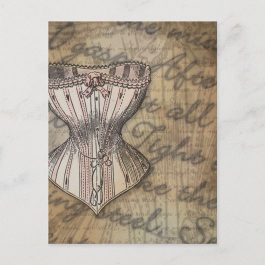 コルセットコラージュ ポストカード (正面)