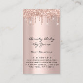 コルセットブライダルシャワー結婚の幻影バラ 名刺 (裏面)