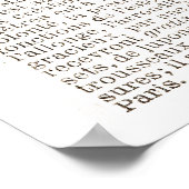 コルセットポンパドールヴィンテージフランスのランジェリー ポスター (角)