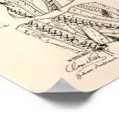 コルセット1884パテントアート古いピーパー ポスター (角)