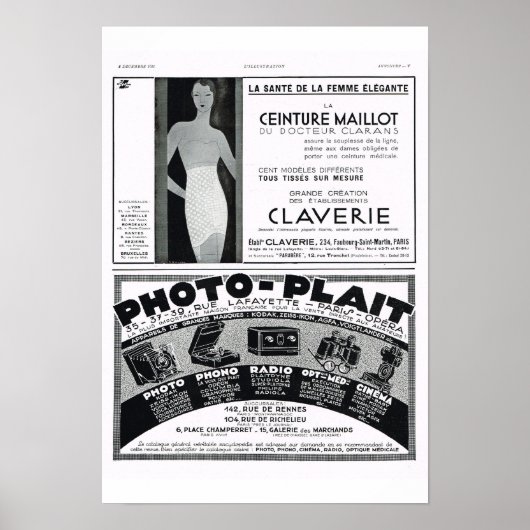 コルセット、フォトプレイト ポスター (正面)