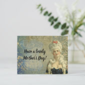 コルセビクトリアンットレディフォーマル夕べ衣服 ポストカード (スタンド正面)