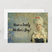 コルセビクトリアンットレディフォーマル夕べ衣服 ポストカード (正面/裏面)