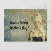 コルセビクトリアンットレディフォーマル夕べ衣服 ポストカード (正面)