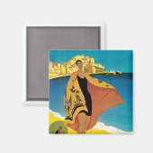 コルセ・ラ・プラージュ・ド・カルビ マグネット (正面/裏面)