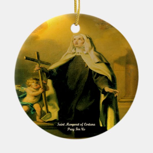 コルタナの聖マーガレット セラミックオーナメント (正面)