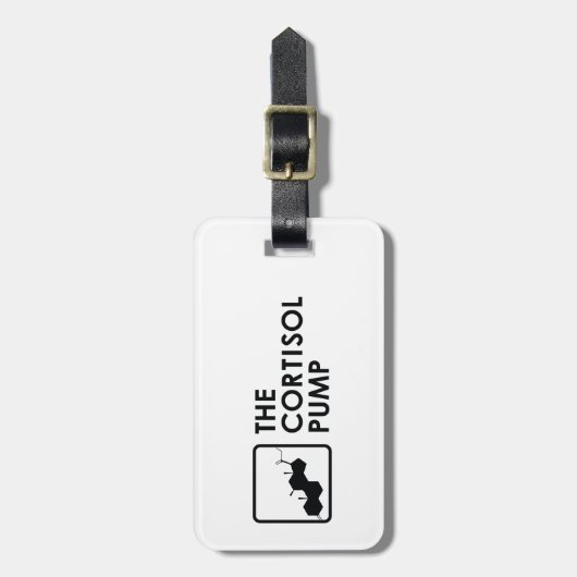 コルチゾールポンプ水平投与荷物タグ ラゲッジタグ (正面縦)