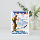 コルティナイタリアのヴィンテージ旅行 ポストカード (スタンド正面)