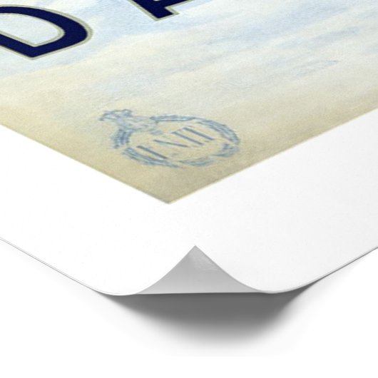 コルティナイタリアヴィンテージトラベル ポスター (角)