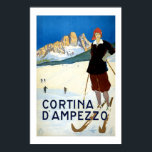コルティナイタリアヴィンテージトラベル ポスター<br><div class="desc">コルティーナ・ダンペッツォItalyスキー、旅行ポスターとプリント、ヴィンテージのポスター/プリント</div>