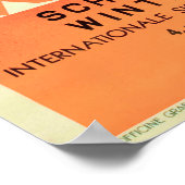 コルティナドロミテンウィンタースポーツスキー&サンイタリアン ポスター (角)