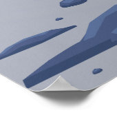 コルティーナダンペッツォイタリアのスキーポスターアートプリント ポスター (角)