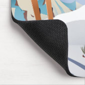 コルティーナダンペッツォイタリアのスキーポスターアートプリント マウスパッド (コーナー)