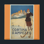 コルティーナダンペッツォヴィンテージスキーのポスターマグネット マグネット<br><div class="desc">コルティーナダンペッツォスキーリゾートイタリア/スーパースキドロミティヴィンテージスキーのポスターマグネットを追加するコレクション。古い素晴らしものを愛するすべての人のためのプレゼント/ギフトアイディア, 旅行,イタリア,建築と文化,スポーツ,冬の活動。違う数十年。</div>