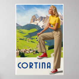 コルティーナ・ダンペッツォ イタリア旅行ポスター ポスター