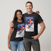 コルティーナ・ダンペッツォ・スキー・ポスター Tシャツ (ユニセックス)