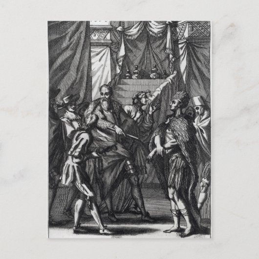 コルテスとモンテスマ ポストカード (正面)