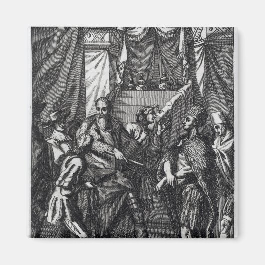 コルテスとモンテスマ マグネット (正面)