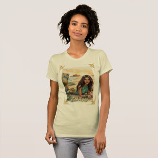 コルテス海の人魚 水彩画アートプリント Tシャツ