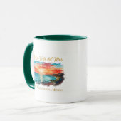 コルテス海サンライズ水彩コーヒーマグ マグカップ (正面左)