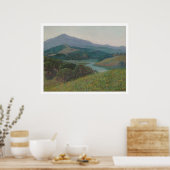 コルテ・マデラ・クリークのタマルパイス山(1153年) ポスター (キッチン)