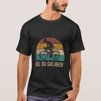 コルデュガリビエサイクリングクライムTシャツレトロサイクリング Tシャツ