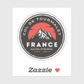 コルデュトゥルマレフランスのー山峠の旅motobi シール (シート)