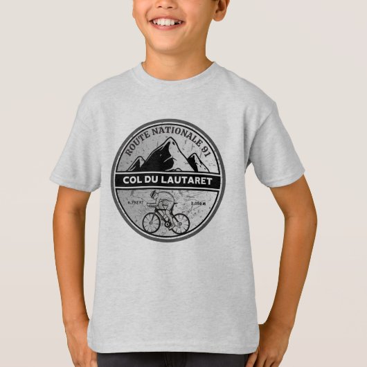 コルデュラウタレフランスのアルプス自転車ツアー Tシャツ (正面)