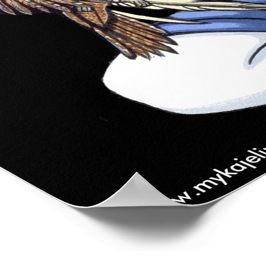 「コルデリア」ゴシック様式の月油バードエンジェルアートポスター ポスター (角)