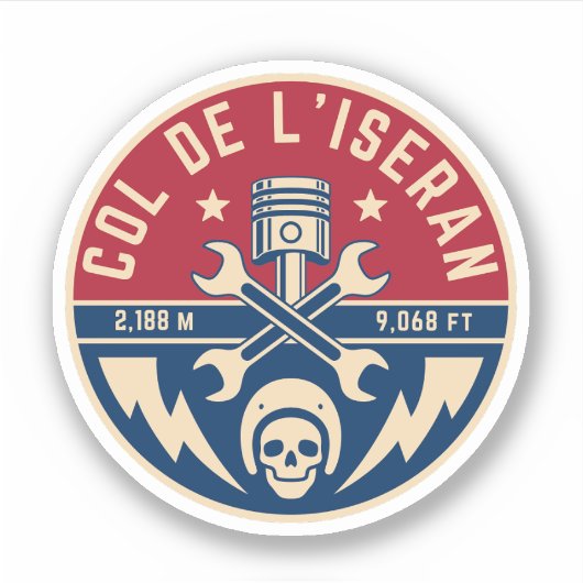 コルデリセランアルプフランスのモトバイクツアー シール (正面)