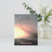 コルデル・オクラホマの近くの竜巻 インビテーションポストカード (スタンド正面)