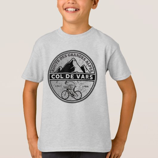 コルデヴァールアルプフランスの自転車ツアー Tシャツ (正面)