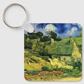 コルデヴィル村の苔屋根の小屋 ヴィンセント・ヴァン・ゴッホ キーホルダー (正面)