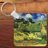 コルデヴィル村の苔屋根の小屋 ヴィンセント・ヴァン・ゴッホ キーホルダー (正面)