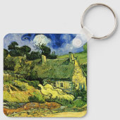コルデヴィル村の苔屋根の小屋 ヴィンセント・ヴァン・ゴッホ キーホルダー (裏面)