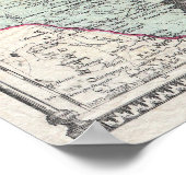 コルトンの内戦の地図 ポスター (角)