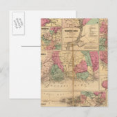 コルトンの米国の港の計画 ポストカード (正面/裏面)