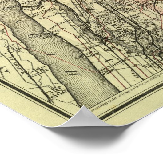 コルトンの米国の運転と運転の地図2 ポスター (角)