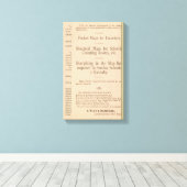 コルトンの米国の運転と運転の地図3 キャンバスプリント (インサイチュ (ウッドフロア))