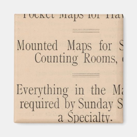 コルトンの米国の運転と運転の地図 マグネット (正面)