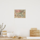 コルトンの鉄道・軍隊地図 ポスター (キッチン)